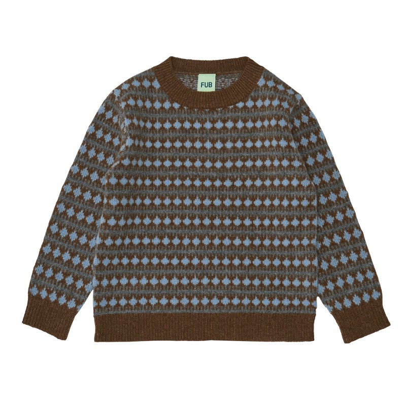 FUB 퍼브키즈 :   Lambswool Sweater  - charcoal melange
