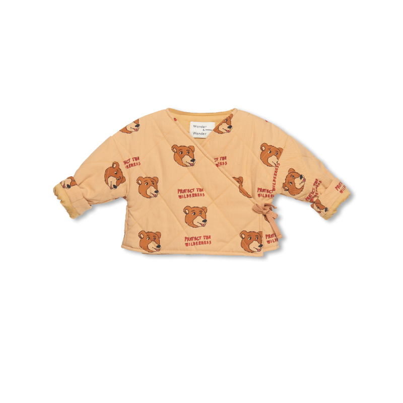W&amp;W : Baby kimono jacket - honey bear