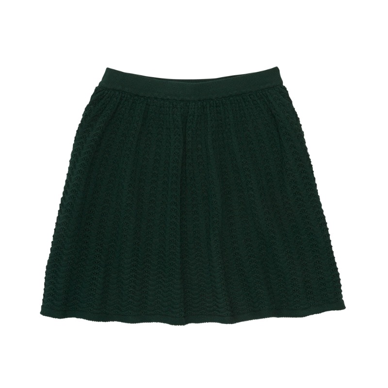 FUB 퍼브키즈 :  Pointelle Skirt -  deep green 110