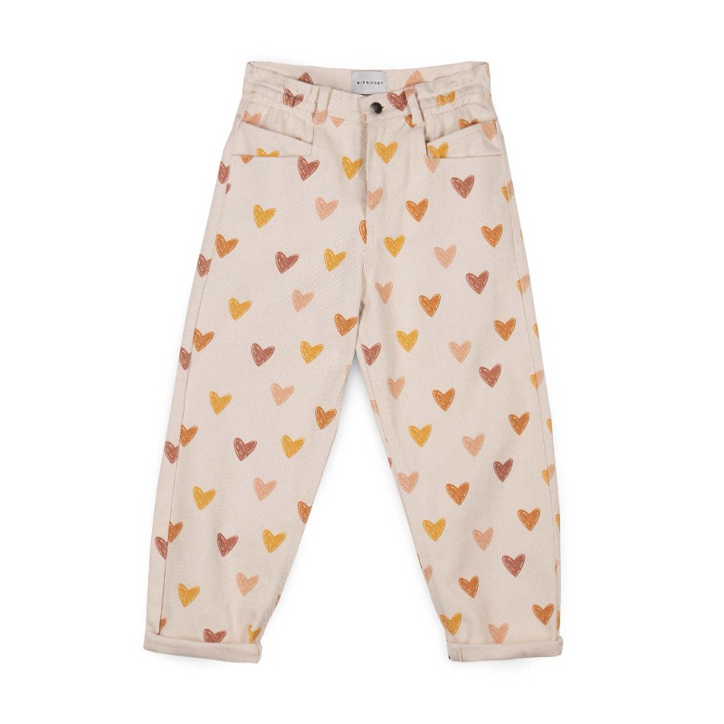 MIPOUNET 미포넷 :  LOVE MOM FIT PRINTED JEANS